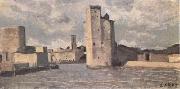 Jean Baptiste Camille  Corot La Rochelle (mk11) oil on canvas